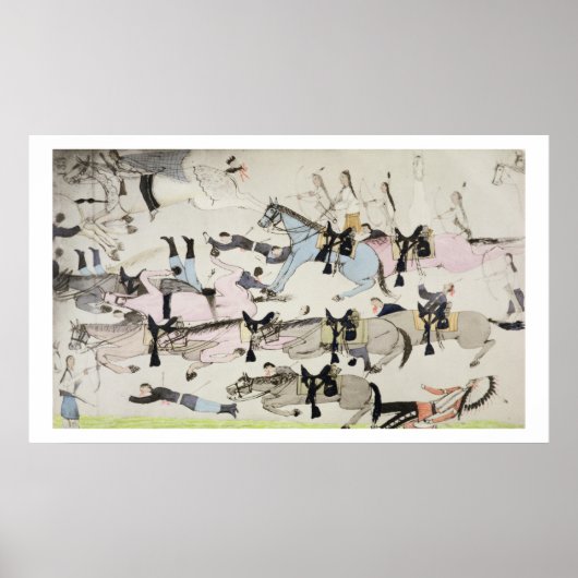 Het einde van de strijd (inkt op papier) poster (Voorkant)