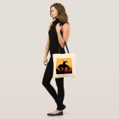 Het einde van de Trail Silhouette Canvas tas (Voorkant (model))