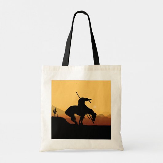 Het einde van de Trail Silhouette Canvas tas (Achterkant)