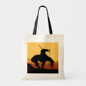 Het einde van de Trail Silhouette Canvas tas (Voorkant)