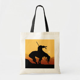 Het einde van de Trail Silhouette Canvas tas