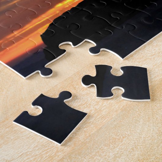 Het einde van de Trail Silhouette Jigzaag Puzzle Legpuzzel (Zijkant)