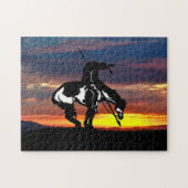 Het einde van de Trail Silhouette Jigzaag Puzzle Legpuzzel (Horizontaal)