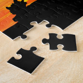 Het einde van de Trail Silhouette Jigzaag Puzzle Legpuzzel (Zijkant)