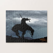 Het einde van de Trail Silhouette Jigzaag Puzzle Legpuzzel (Horizontaal)