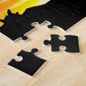 Het einde van de Trail Silhouette Jigzaag Puzzle Legpuzzel (Zijkant)