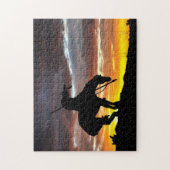 Het einde van de Trail Silhouette Jigzaag Puzzle Legpuzzel (Verticaal)