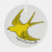 Het einde van de verlamming glas ornament (Achterkant)