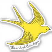 Het einde van de verlamming sticker (Voorkant)