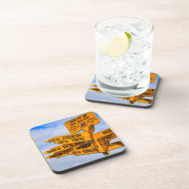 Het einde van de weg bier onderzetter