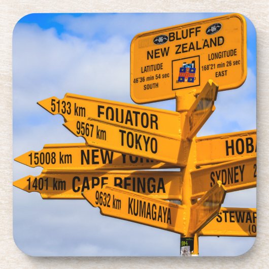 Het einde van de weg bier onderzetter (Voorkant)