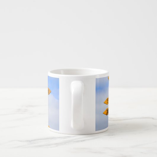 Het einde van de weg espresso kop (Achterkant)