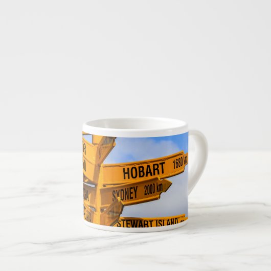 Het einde van de weg espresso kop (Voorkant rechts)