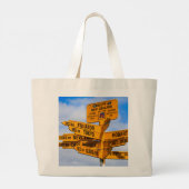 Het einde van de weg grote tote bag (Achterkant)