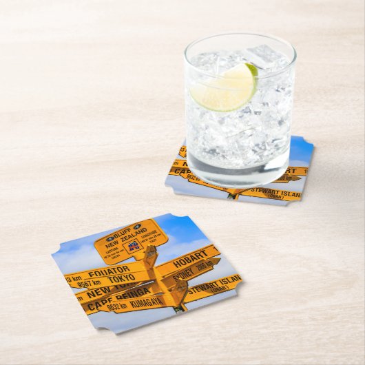 Het einde van de weg kartonnen onderzetters (Insitu)