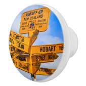 Het einde van de weg keramische knop (Rechts)