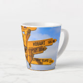 Het einde van de weg latte mok (Rechterhoek)
