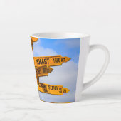 Het einde van de weg latte mok (Rechts)