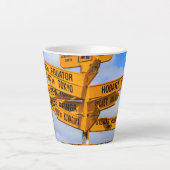 Het einde van de weg latte mok (Voorkant)