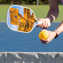 Het einde van de weg pickleball paddle