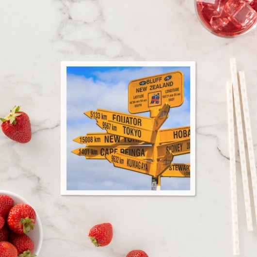 Het einde van de weg servet (Insitu)