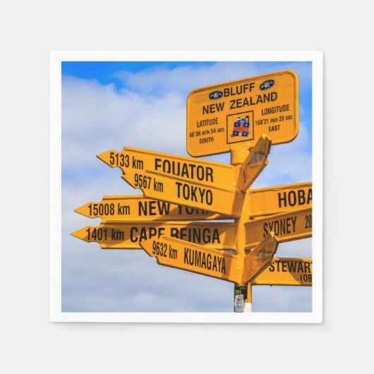 Het einde van de weg servet (Voorkant)