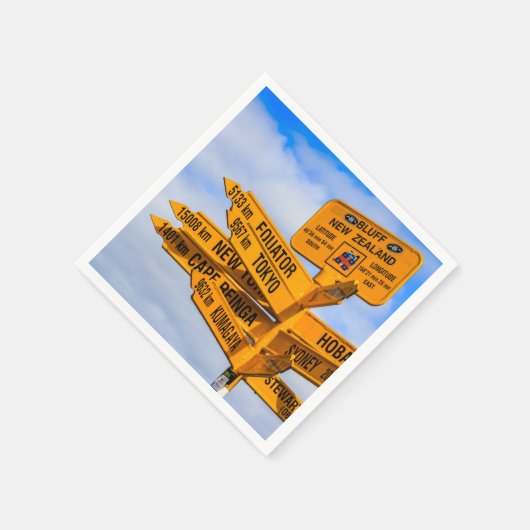 Het einde van de weg servet (Hoek)