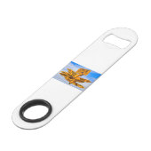 Het einde van de weg speed flessenopener (Achterkant Gekanteld)