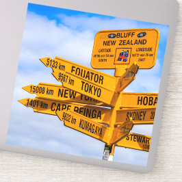 Het einde van de weg sticker