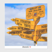 Het einde van de weg sticker (Vel)