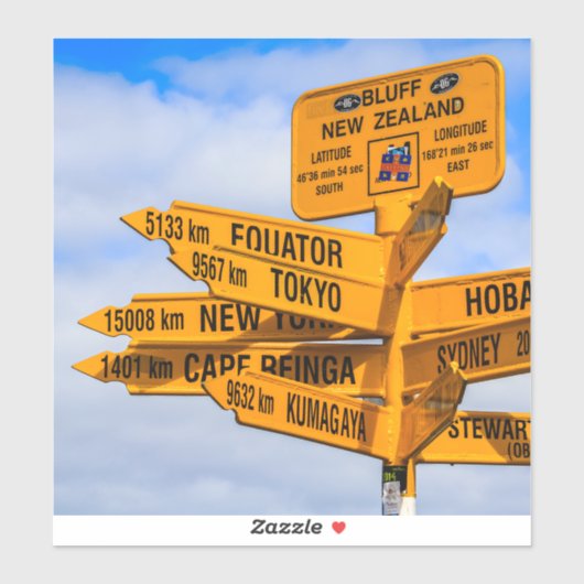 Het einde van de weg sticker (Vel)