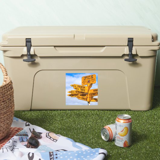 Het einde van de weg sticker (Koeler)