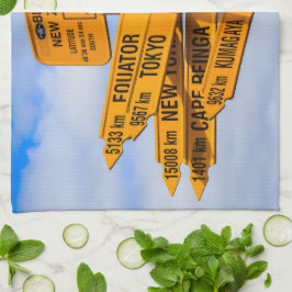 Het einde van de weg theedoek