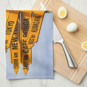 Het einde van de weg theedoek (Quarter Fold)