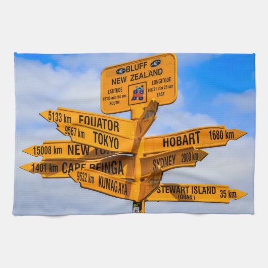 Het einde van de weg theedoek (Horizontaal)