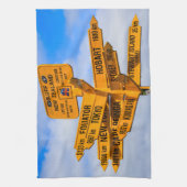 Het einde van de weg theedoek (Verticaal)