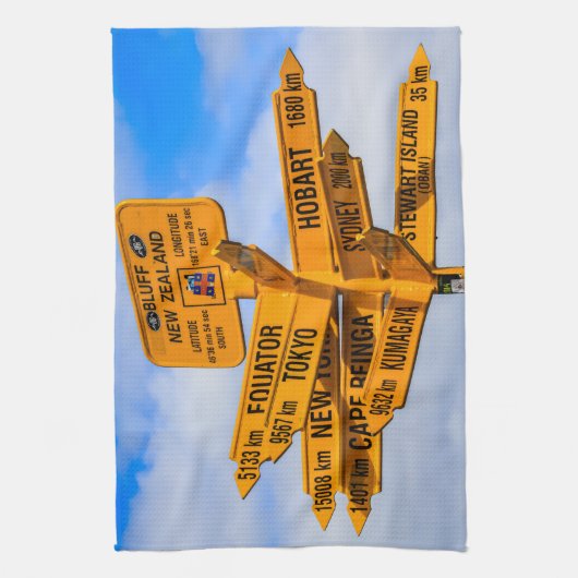 Het einde van de weg theedoek (Verticaal)