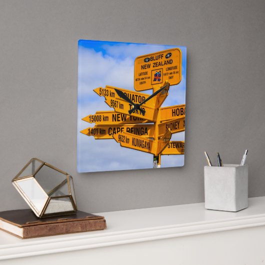 Het einde van de weg vierkante klok (Kantoor)