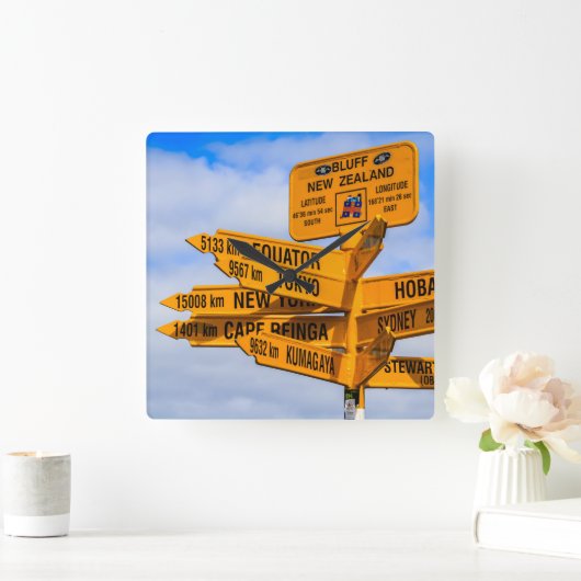 Het einde van de weg vierkante klok (Huis)