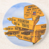 Het einde van de weg zandsteen onderzetter (Voorkant)