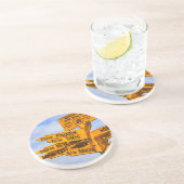 Het einde van de weg zandsteen onderzetter (Zijkant)