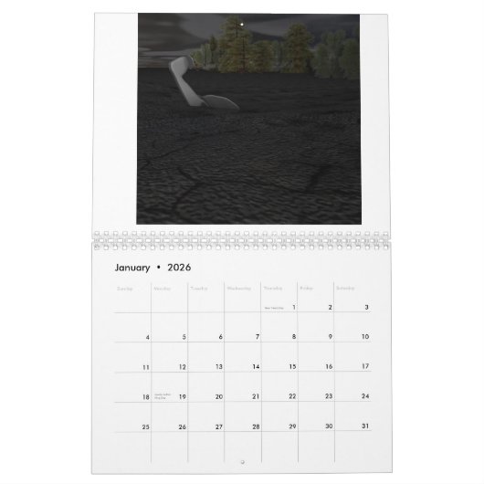 Het einde van de wereld tellen neer kalender (Jan 2026)