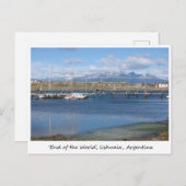 Het einde van de wereld, Ushuaia, Argentinië Briefkaart (Voorkant / Achterkant)