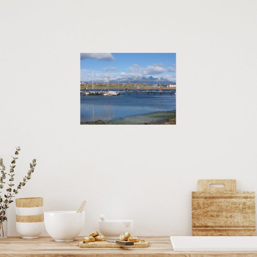 Het einde van de wereld, Ushuaia, Argentinië Poster (Keuken)