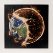 Het einde van de wereldpuzzel. legpuzzel (Horizontaal)