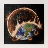 Het einde van de wereldpuzzel. legpuzzel (Verticaal)