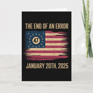 Het einde van een fout 20 januari 2025 inauguratie kaart