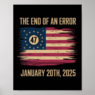 Het einde van een fout 20 januari 2025 inauguratie poster