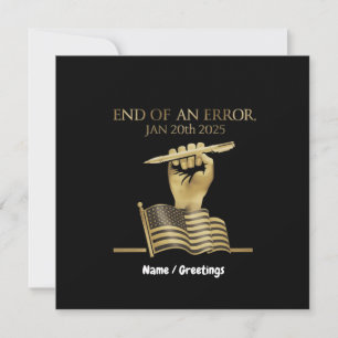 Het einde van een fout 20 januari 2025 kaart