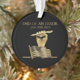 Het einde van een fout 20 januari 2025 ornament